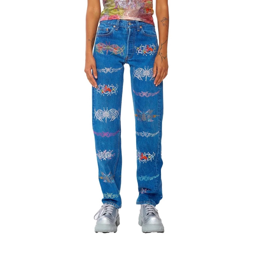 Collina Strada Rhinestone Jeans